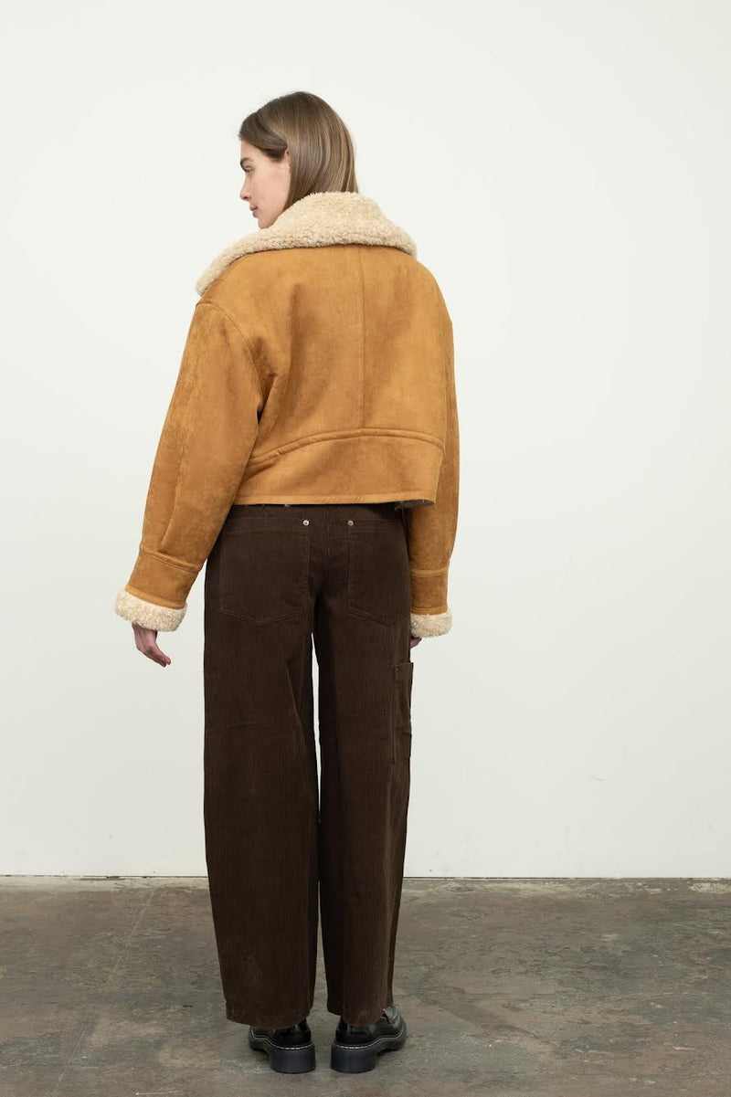 Faux Shearling Zip Up