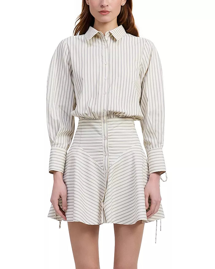 Ivory Striped Dress