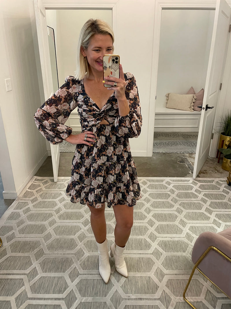 Black Floral Dress