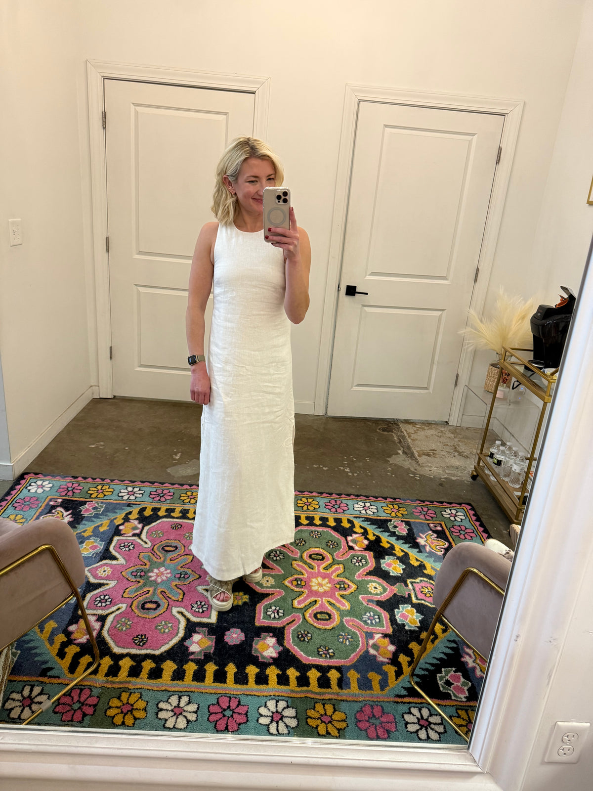 Thilda Linen Maxi Dress