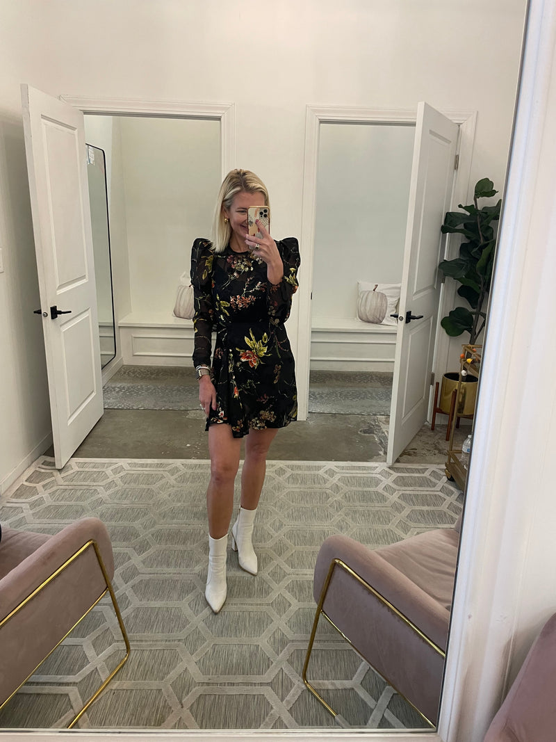 Midnight Floral Dress