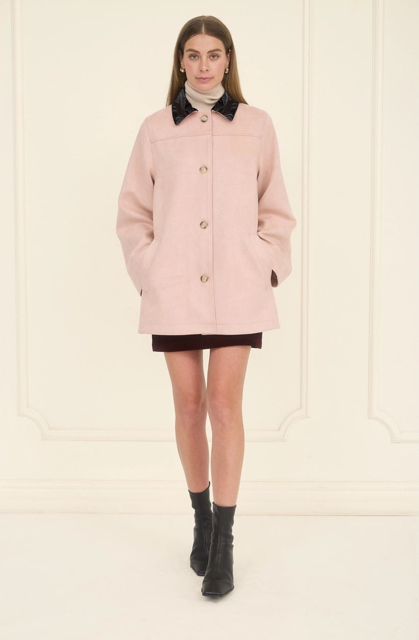 Rosy Suede Trim Jacket