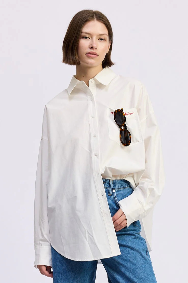 Embroidered Oversized Shirt