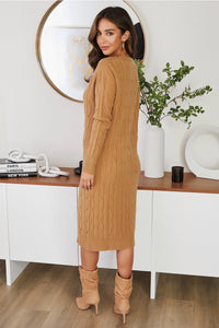 Milio Camel Sweater Dress