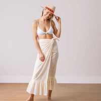 Ivory Eyelet Sarong *One Size*