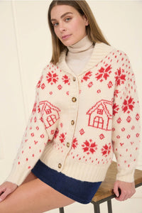 Snowflake Cabin Cardigan