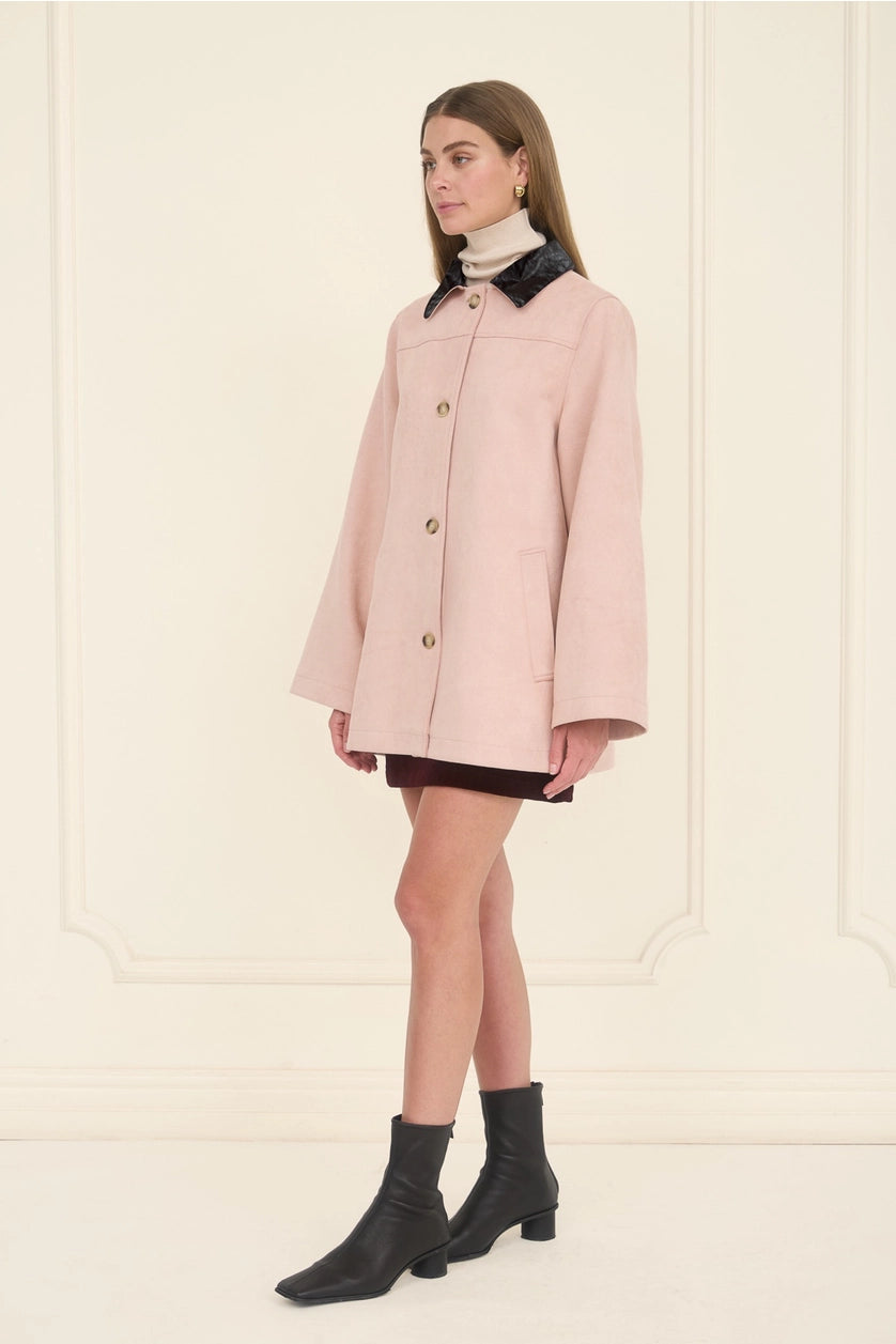 Rosy Suede Trim Jacket