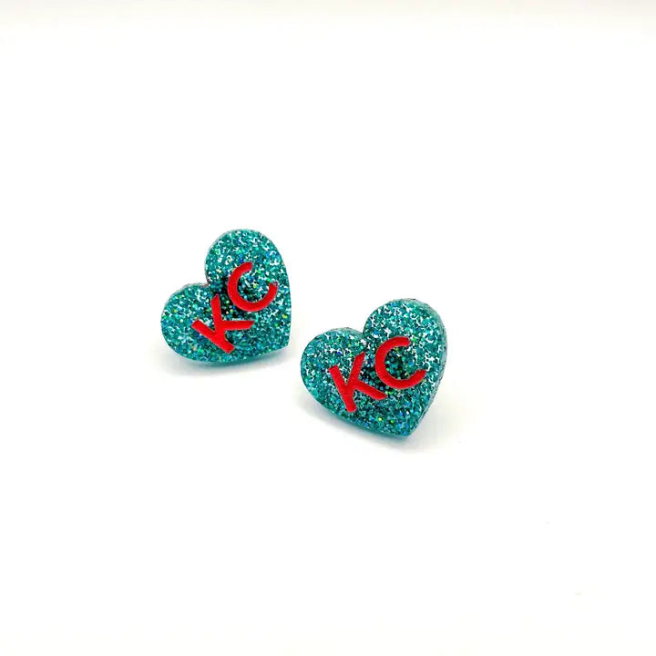 KC Current Heart Earrings