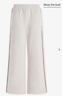 Brushed Rib Wide Leg Pant