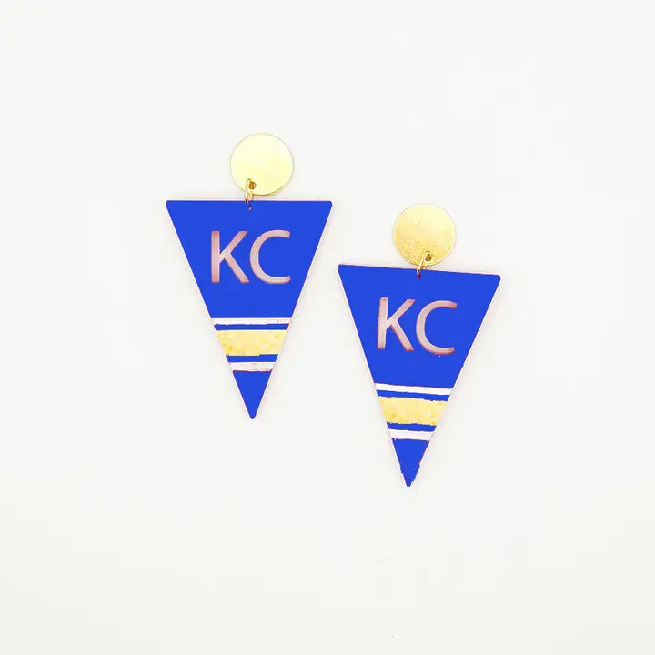 KC Royals Pendant Earring