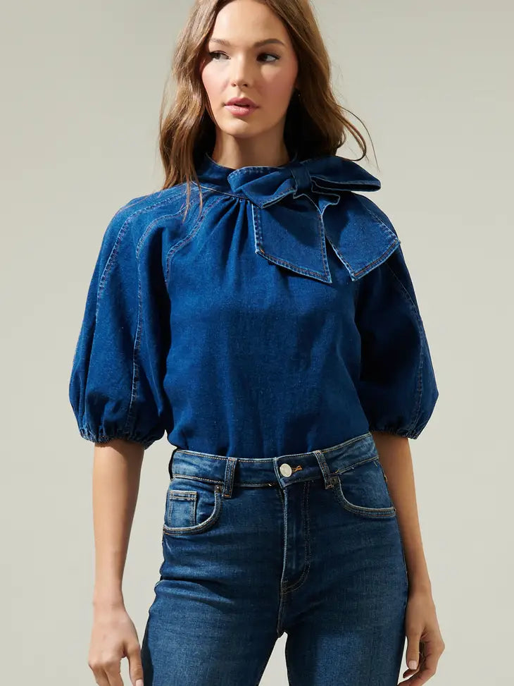 Jacey Denim Top