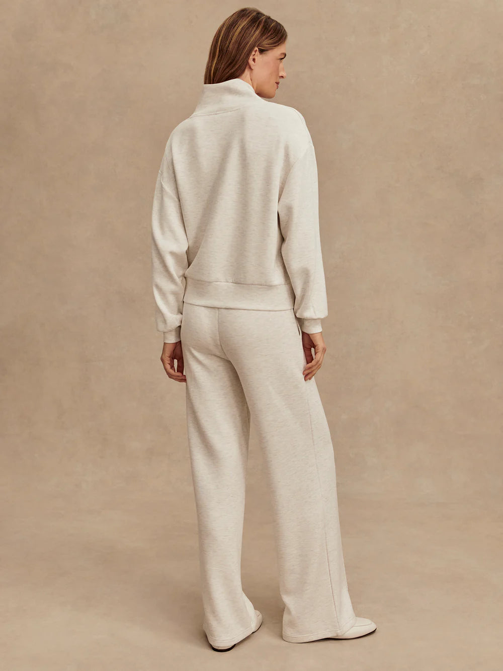 Wide Leg Pant 30" Ivory Marl