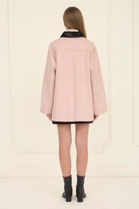 Rosy Suede Trim Jacket