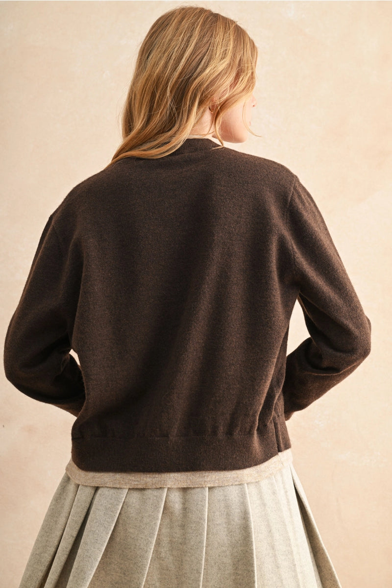 Teddi Contrast Cardigan