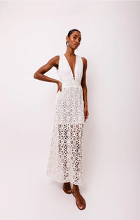 Lin Crochet Halter Maxi