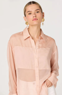 Evie Sheer Button Up Shirt