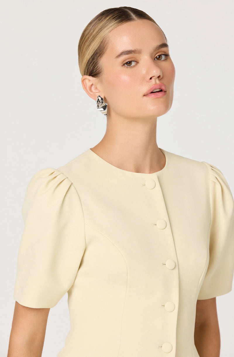 Kristina Tailored Puff Sleeve Jacket