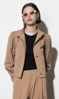 Alexa Mock Neck Lightweight Jacket