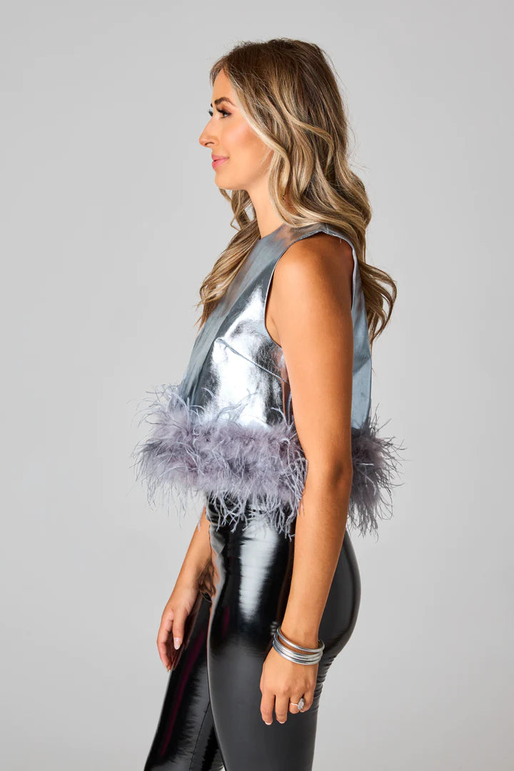 Queenie Feather Top