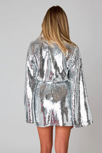 Lynlee Sequin Wrap Dress