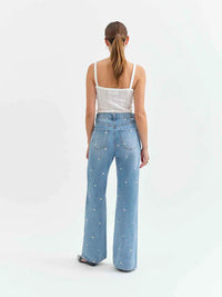 Far Out High Rise Wide Leg Daisy