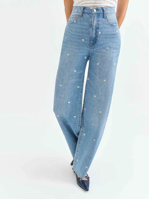 Far Out High Rise Wide Leg Daisy