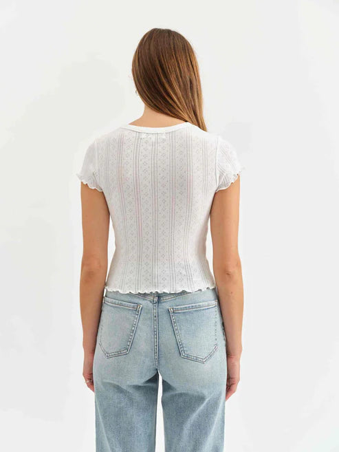 Lily Baby Tee // White