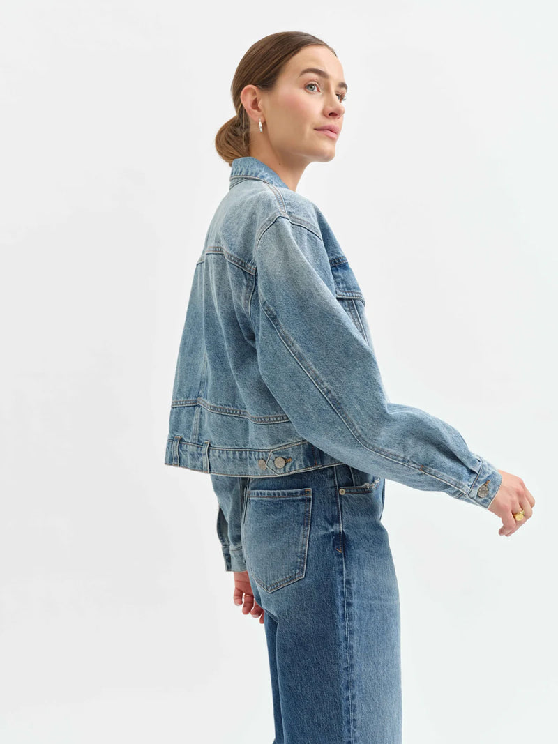 Bestie Cropped Denim Jacket