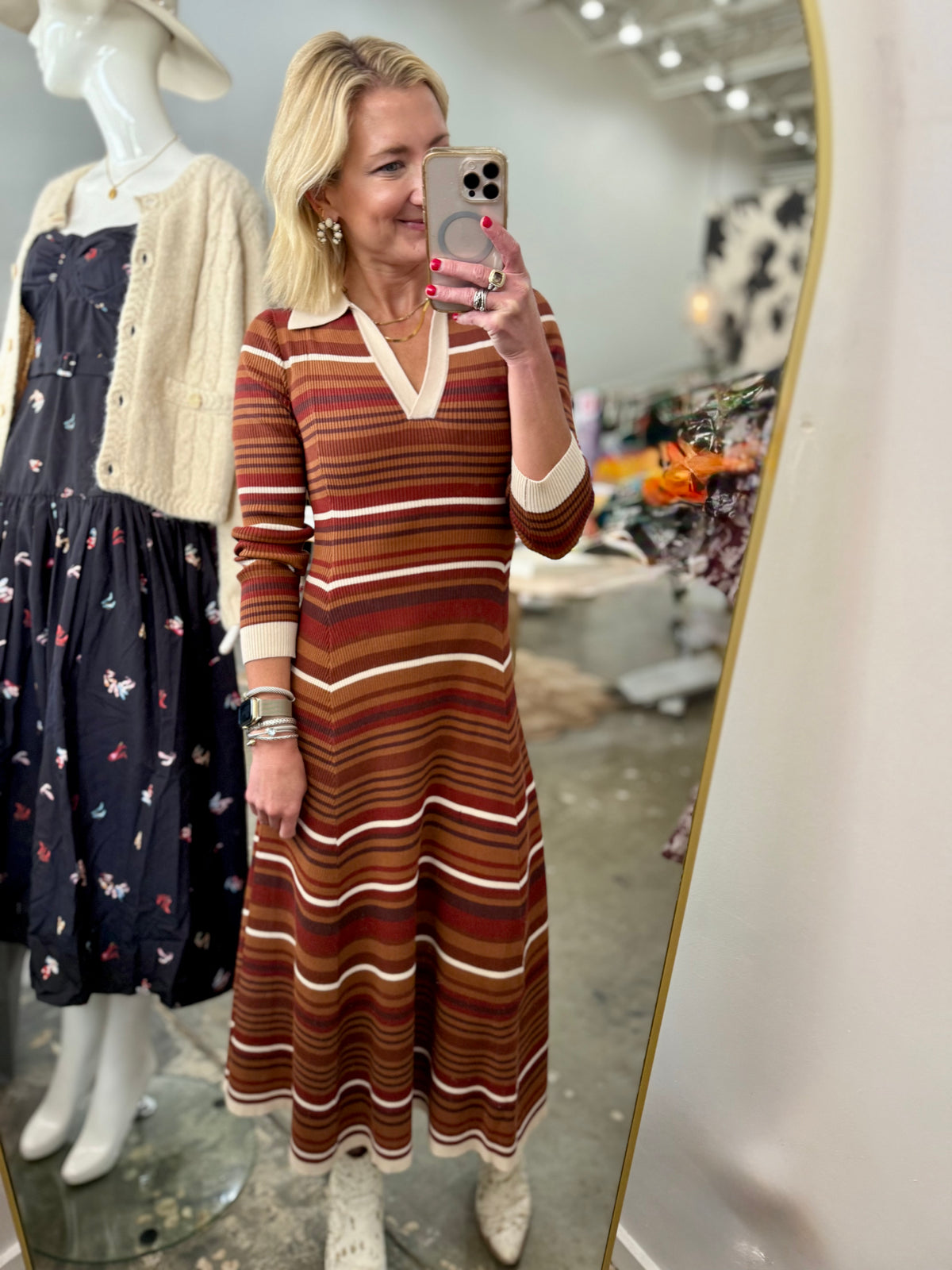 Fall into Stripes Midi