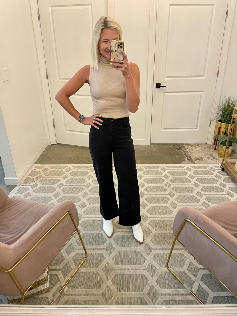 High rise Wide Leg Jean
