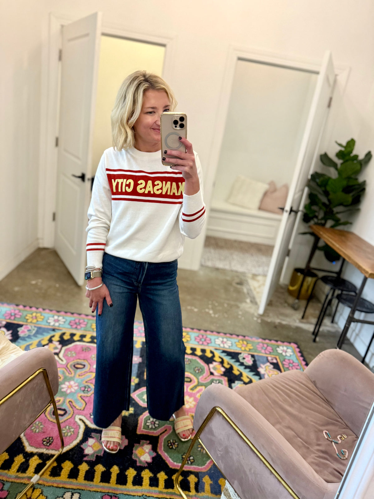 Kansas City Long Sleeve Knit Sweater