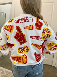 Red & Yellow Cheers Queen Icon Sweatshirt