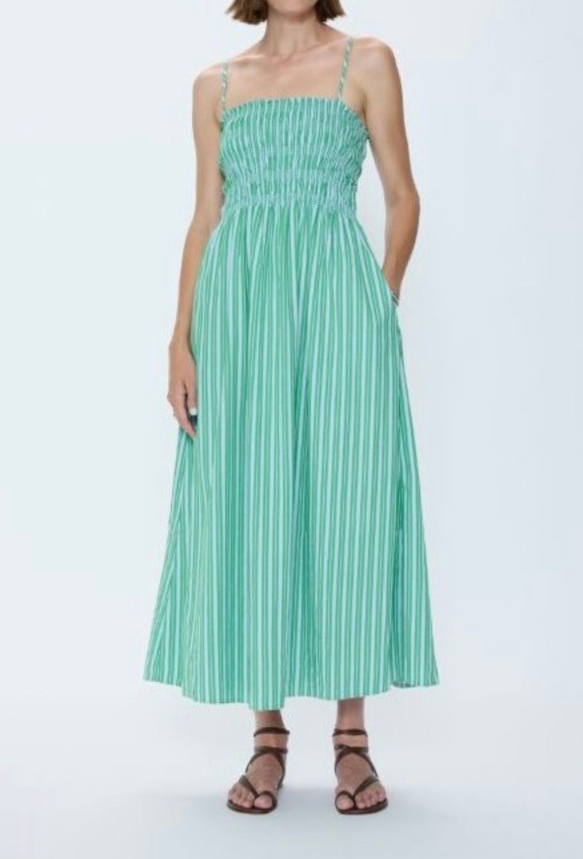 BIANCA SHIRRED BODICE DRESS