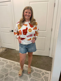 Red & Yellow Cheers Queen Icon Sweatshirt