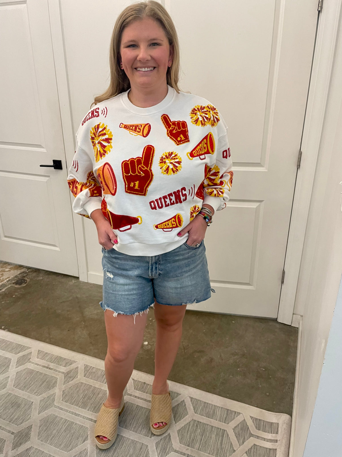 Red & Yellow Cheers Queen Icon Sweatshirt