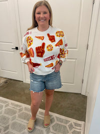 Red & Yellow Cheers Queen Icon Sweatshirt