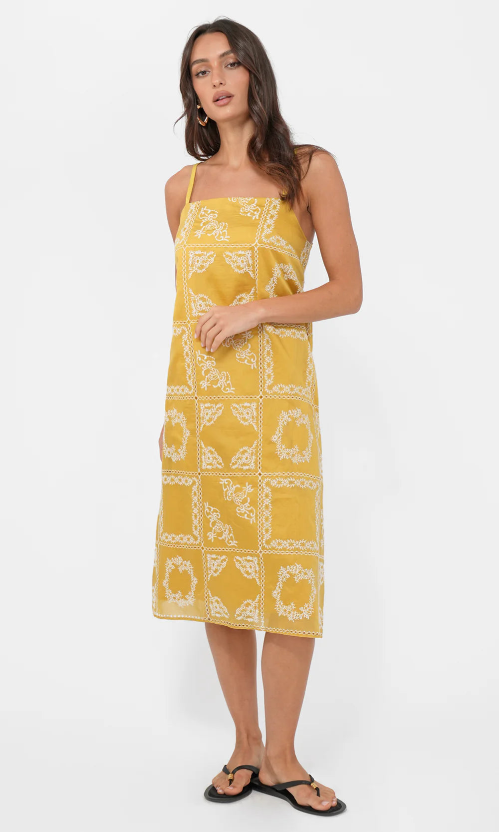 Cali Embroidered Dress