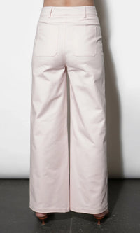 Jennsen Cotton Canvas Wide Leg Pants