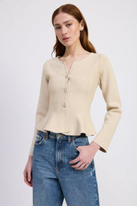 Beige Flare Sweater