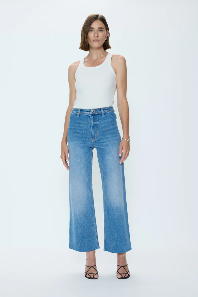 PENNY - HIGH RISE WIDE LEG ANKLE SOLINA