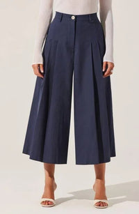 Rowen Pleated Culotte Pants