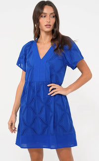 Fawn Embroidered Popover Dress