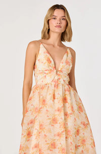 Orange Flower Midi