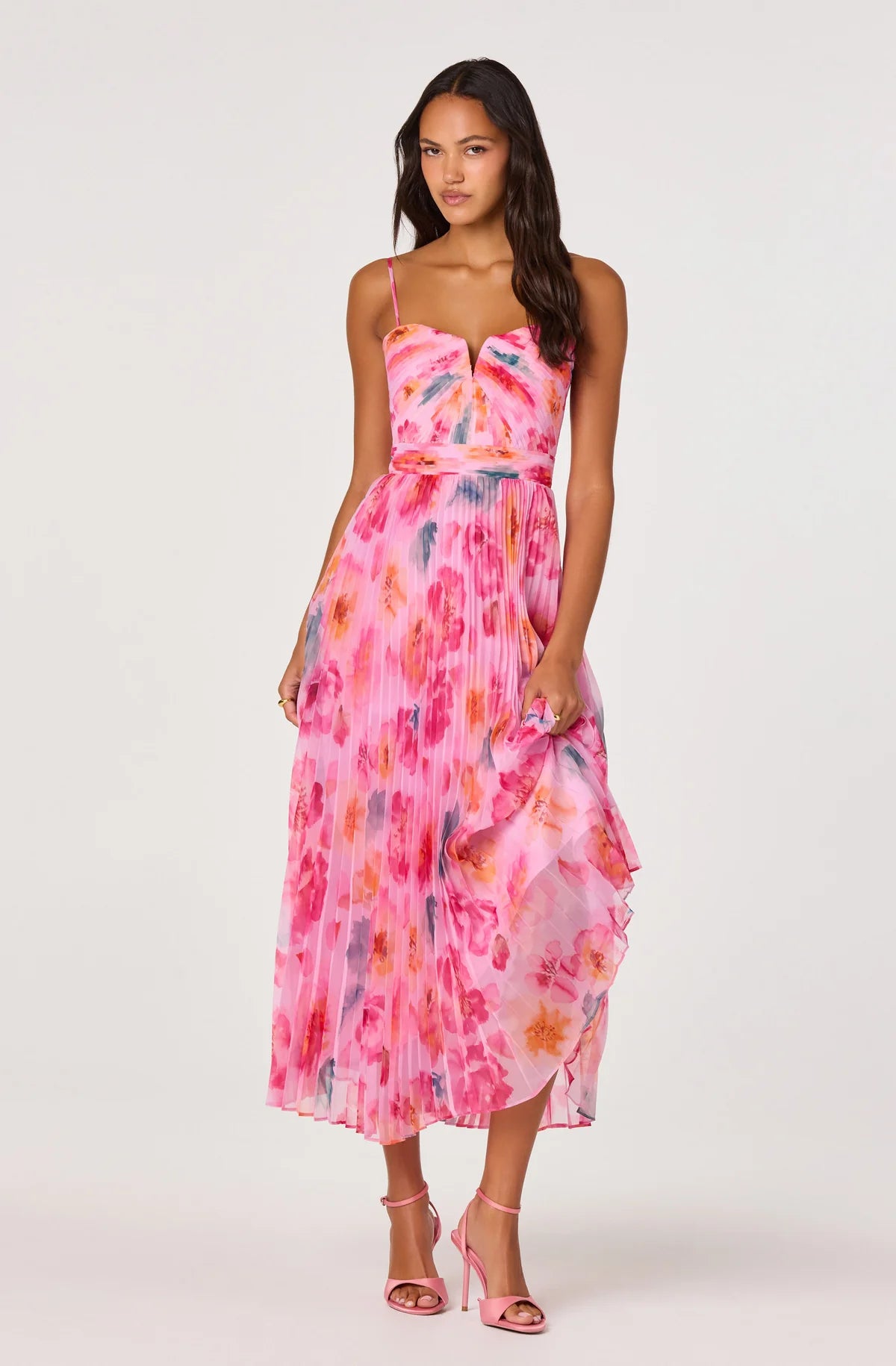 Blushing Bloom Sweetheart Midi