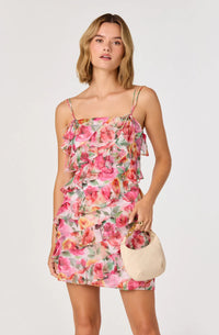 Flirt in bloom mini dress