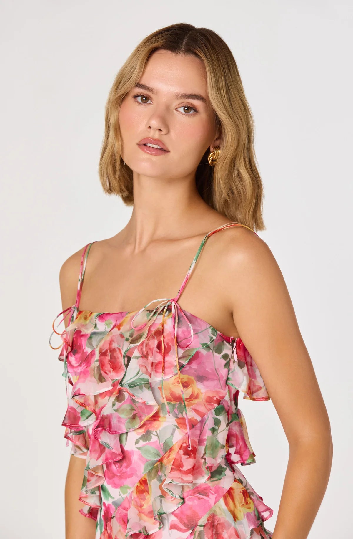 Flirt in bloom mini dress