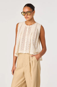 Ivory Eyelet Breeze Top