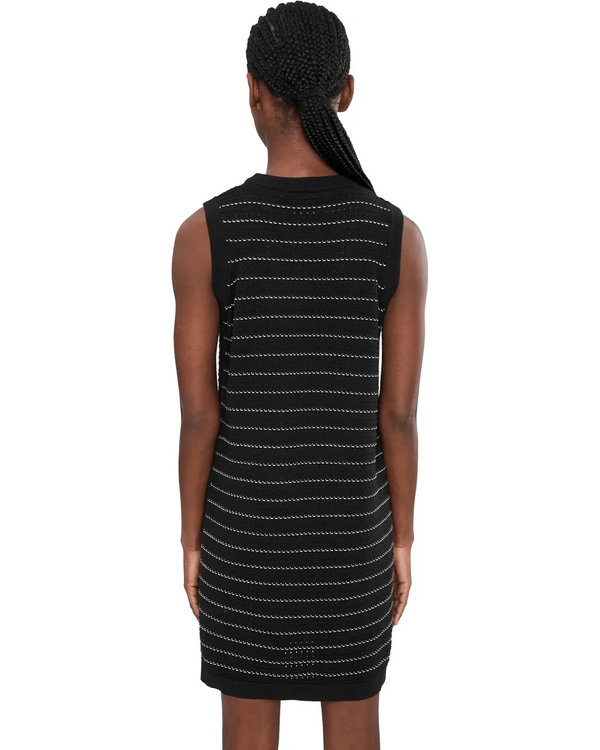 Mindy Contrast Stitch Knit Dress