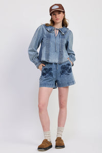 Vintage Blue Blouse