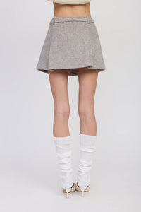 Gray Mini Skirt